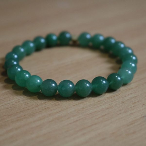 Bracelet Aventurine Verte – Perles 8mm