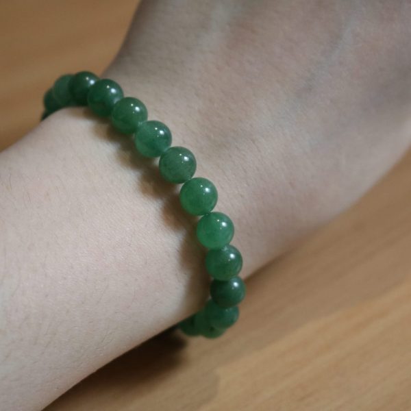 Bracelet Aventurine Verte – Perles 8mm