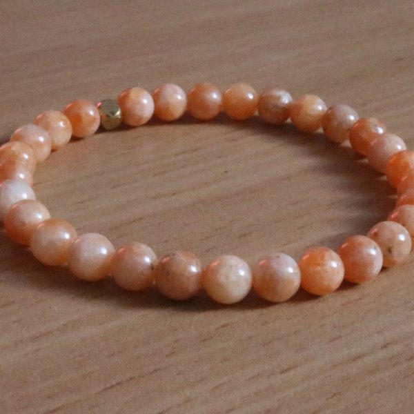 Bracelet Calcite Orange – Perles 6mm