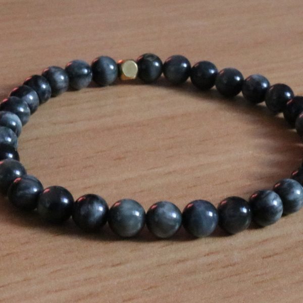 Bracelet Oeil d’Aigle- Perles 6mm – A