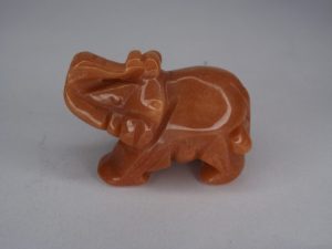 Eléphant en aventurine orange qualité A