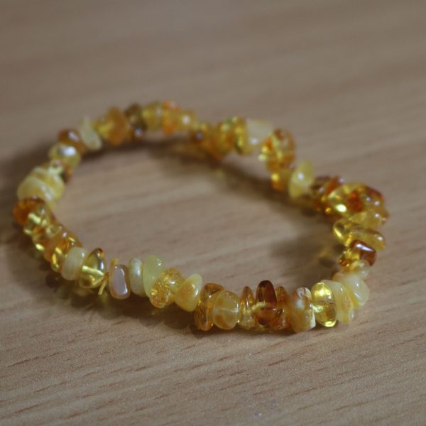 Bracelet Ambre Jaune – Perles baroques A