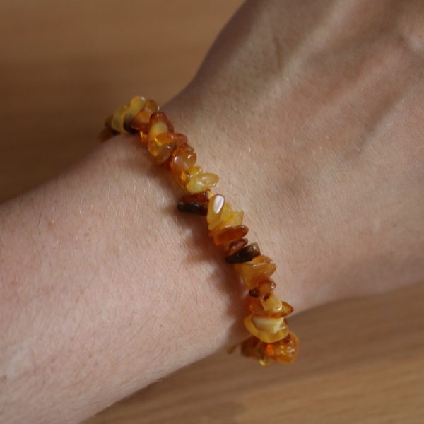 Bracelet Ambre Multicolore – Perles baroques A