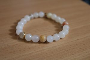 Bracelet Aragonite – Perles 8mm – A