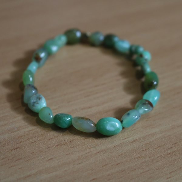 Bracelet Chrysoprase – Perles baroques – A+