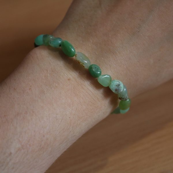 Bracelet Chrysoprase – Perles baroques – A+