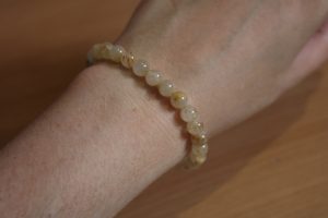 Bracelet Quartz Rutilé (Cristal de roche) – Perles 6mm – AB