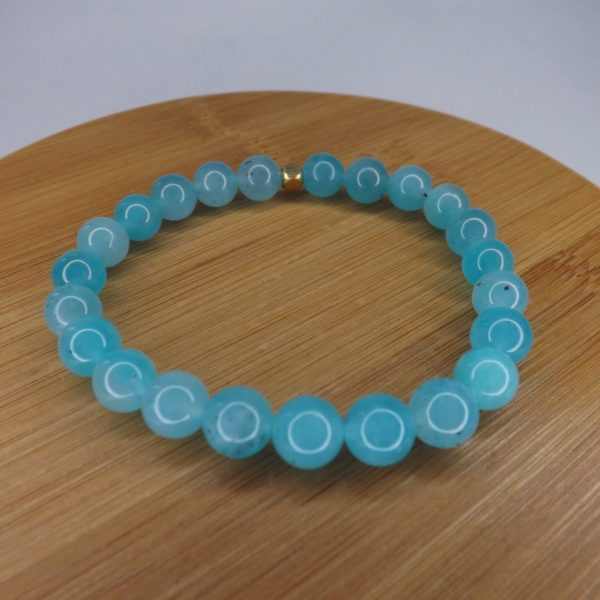 Bracelet Amazonite – Perles 8mm AA