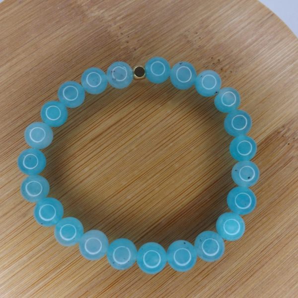 Bracelet Amazonite – Perles 8mm AA