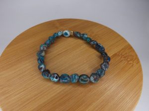 Bracelet Chrysocolle – Perles roulées A