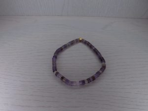 Bracelet Améthyste – Perles Heishi 4mm