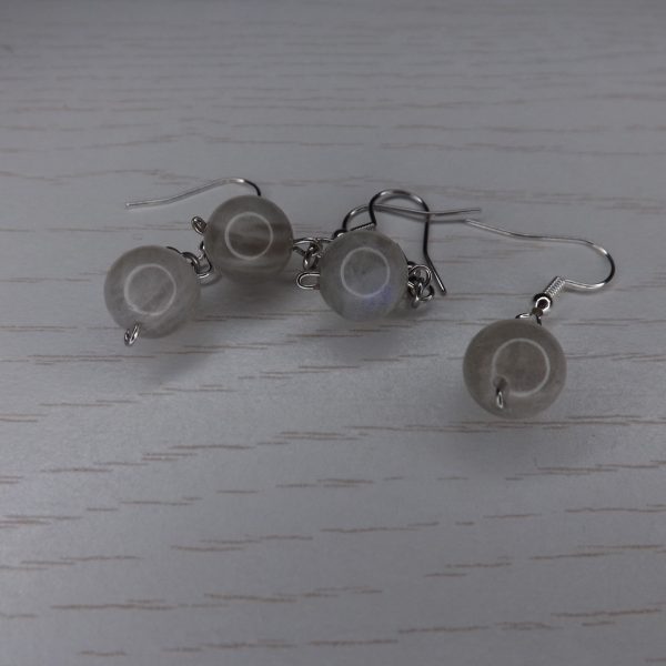 Boucles d’oreilles en Labradorite Boule A+