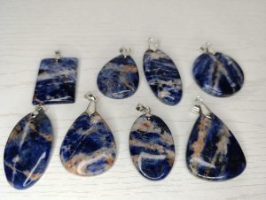 Pendentif Sodalite  – Cabochons – AA