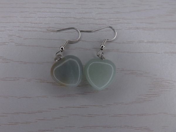 Boucles d'oreilles en Amazonite Coeur – Image 5