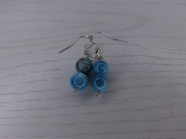 Boucles d'oreilles en Apatite Boule – Image 4