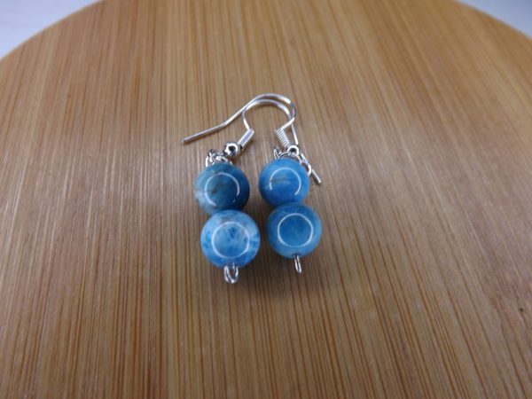 Boucles d'oreilles en Apatite Boule – Image 3