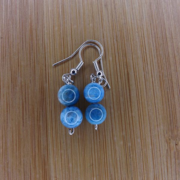 Boucles d’oreilles en Apatite Boule