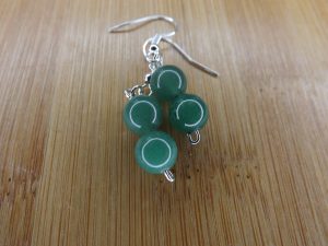 Boucles d’oreilles en Aventurine verte Boule