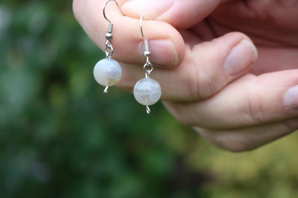 Boucles d'oreilles en Labradorite Boule A+