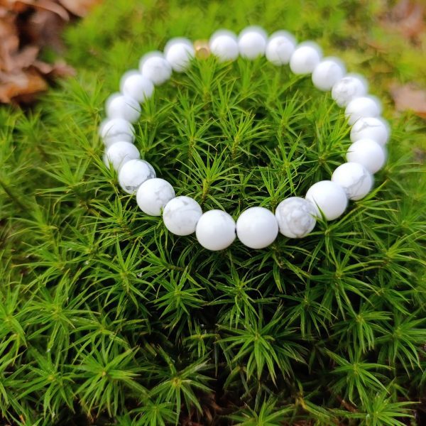 Bracelet Howlite – Perles 8mm