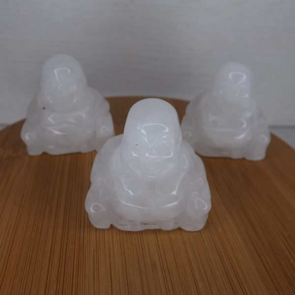 Bouddha en Cristal de Roche (Quartz) qualité A