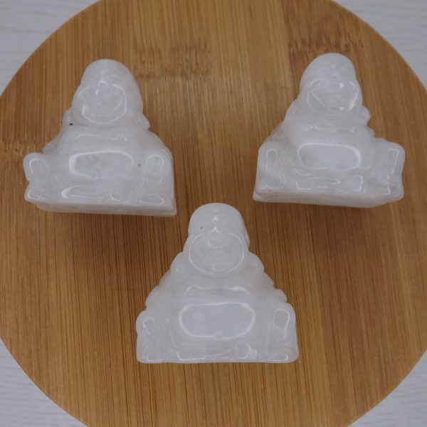 Bouddha en Cristal de Roche (Quartz) qualité A