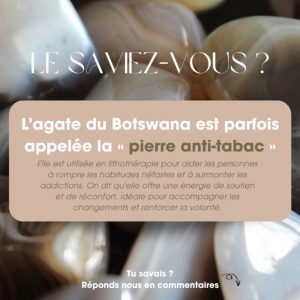Lire la suite à propos de l’article 💎 Connaissez-vous l’agate du Botswana ?