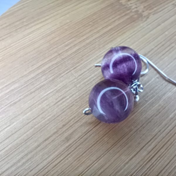 Boucles d’oreilles Fluorine Boule 12mm A