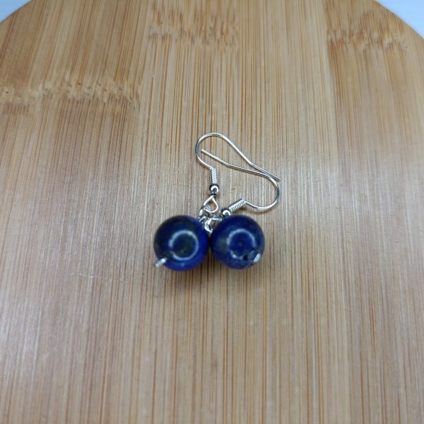 Boucles d’oreilles Lapis Lazuli Boule 10mm A