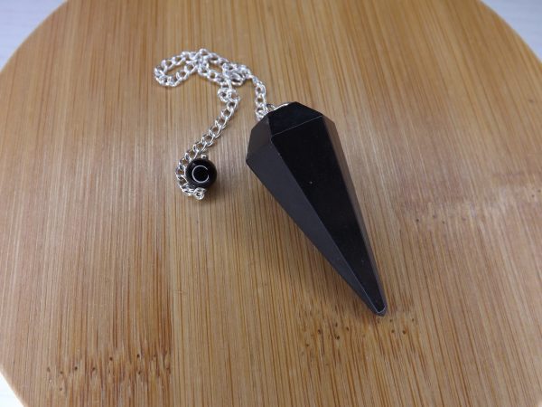 Pendule Hexagonal en Onyx (agate noire ) qualité A
