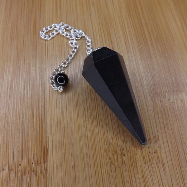 Pendule Hexagonal en Onyx (agate noire ) qualité A