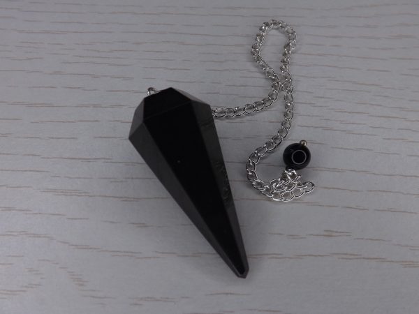 Pendule Hexagonal en Onyx (agate noire ) qualité A – Image 2