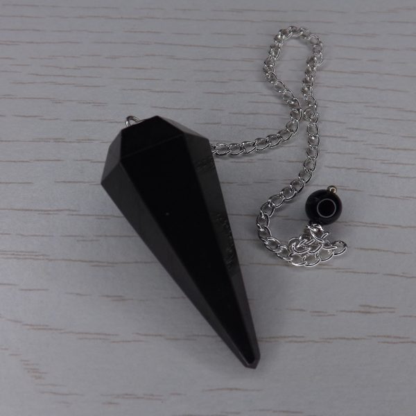 Pendule Hexagonal en Onyx (agate noire ) qualité A