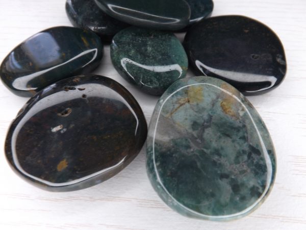 Pierre Plate Jaspe vert A