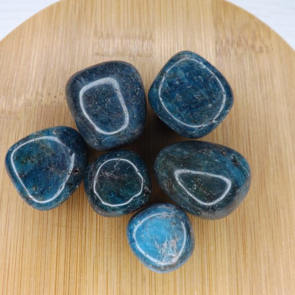 Pierre roulée apatite bleue A 20 à 30mm