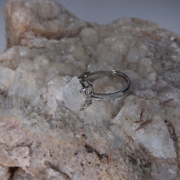 Bague brute en Cristal Herkimer