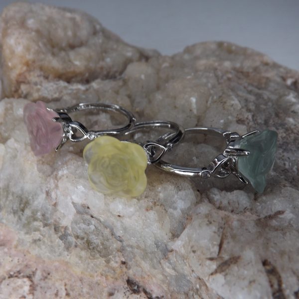 Bague fleur en Fluorine