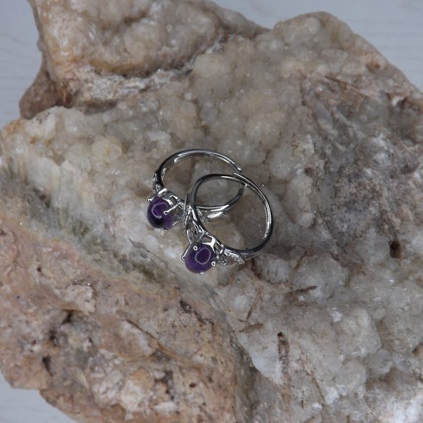 Bague ovale en Améthyste