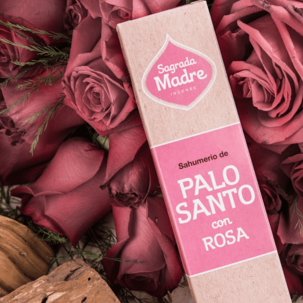 Encens artisanal Palo Santo avec Roses
