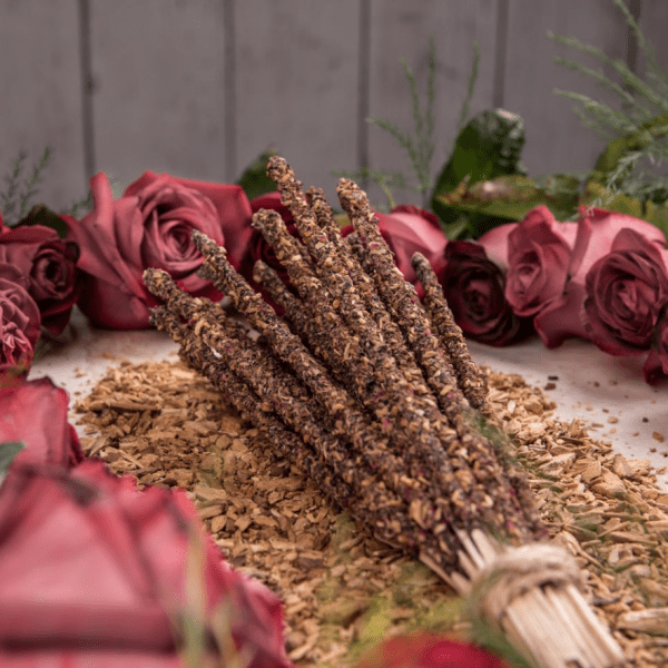 Encens artisanal Palo Santo avec Roses