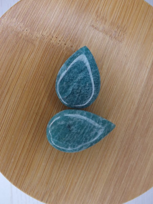 goutte amazonite bleue Madagascar 3cm