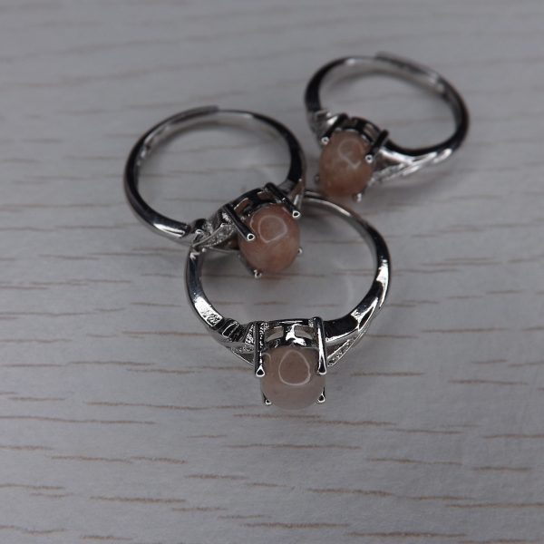 Bague ovale en Pierre de Soleil