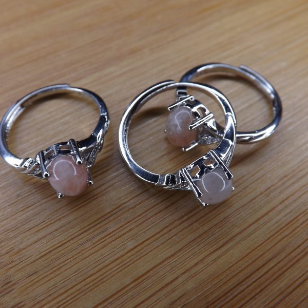 Bague ovale en Pierre de Soleil