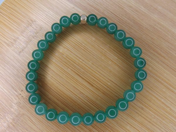 bracelet aventurine verte pierre naturelle brésil 6mm