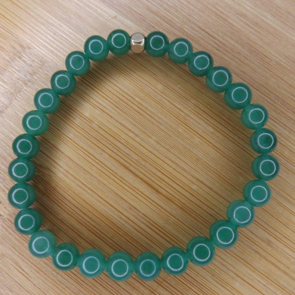 Bracelet Aventurine Verte – Perles 6mm
