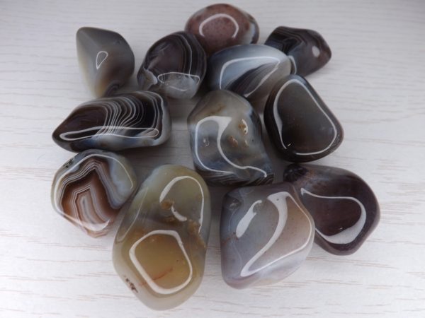 pierre roulée agate du botswana 3cm a