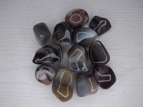 pierre roulée agate du botswana 3cm a