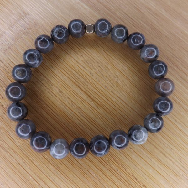 Bracelet Syénite Fluorescente – Perles 8mm