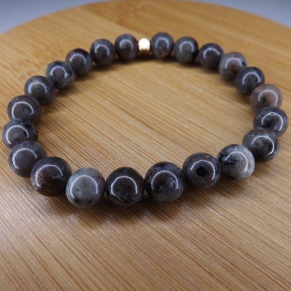 Bracelet Syénite Fluorescente – Perles 8mm