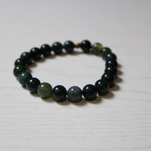 Bracelet Agate Mousse – Perles 8mm